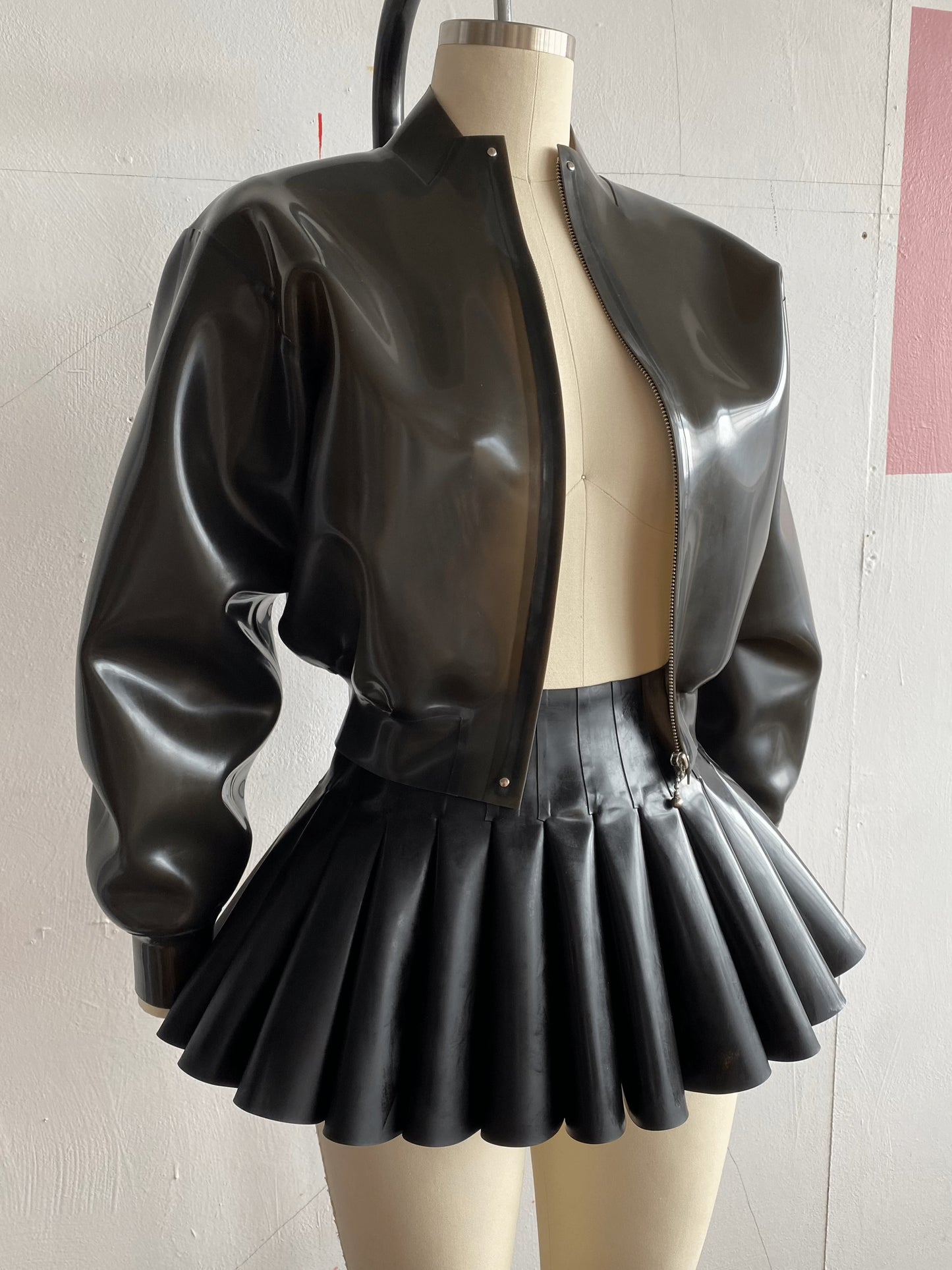 Soft Skin Bomber Translucent Black-Soft Skin Latex-APOC STORE
