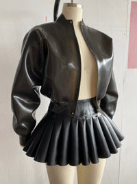 Soft Skin Bomber Translucent Black-Soft Skin Latex-APOC STORE