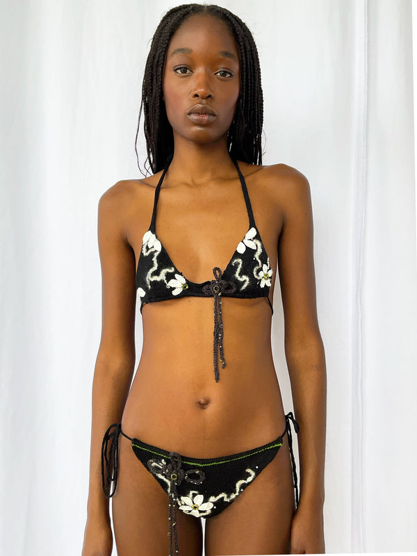 Good Luck Knot Black Bikini-GRACE GUI-APOC STORE