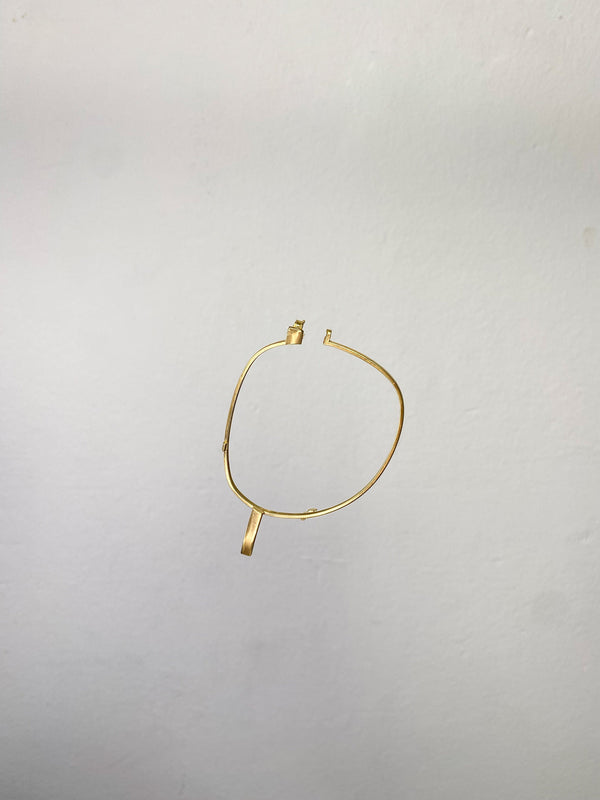 Single small gold glasses earring 1-Lou de Bètoly-APOC STORE