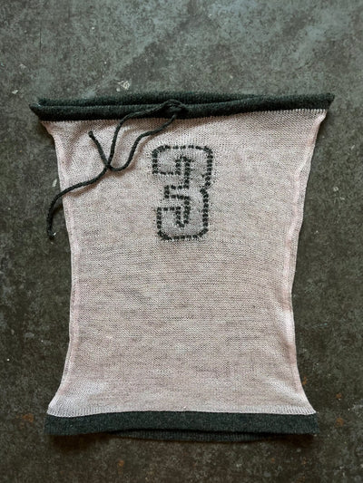 Sheer knit tube top baby pink/khaki-Lilies of the Valley-APOC STORE