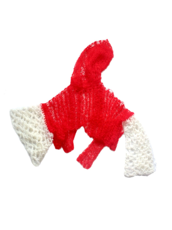 Red butterfly hooded knit-Polyhedron-APOC STORE