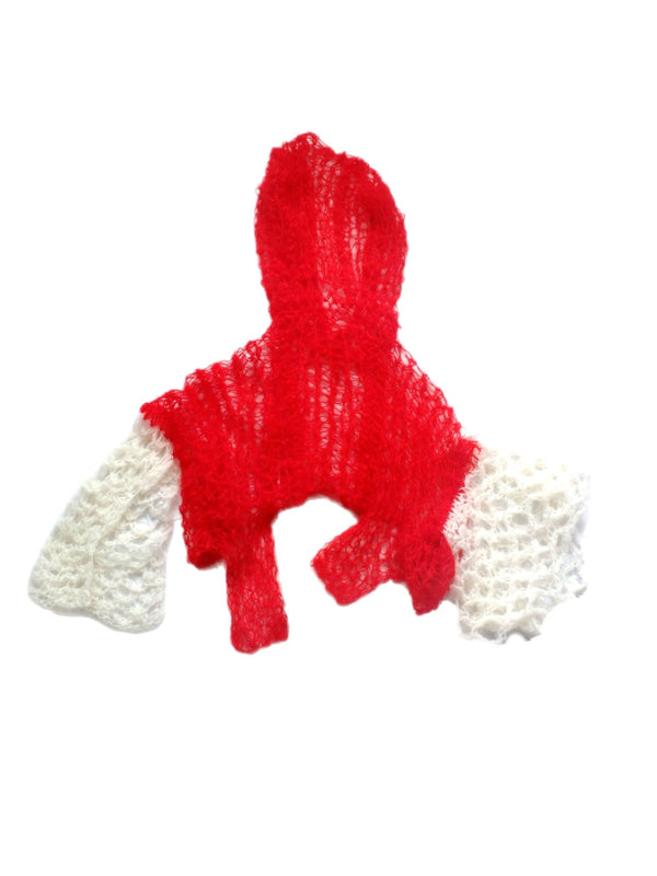 Red butterfly hooded knit-Polyhedron-APOC STORE