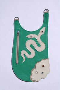 Snake bag teal-Av Grannan-APOC STORE