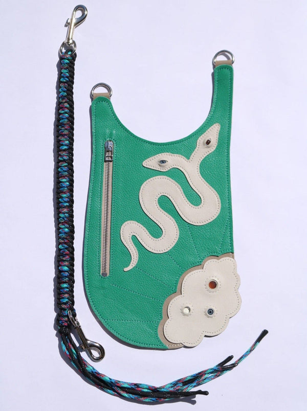 Snake bag teal-Av Grannan-APOC STORE