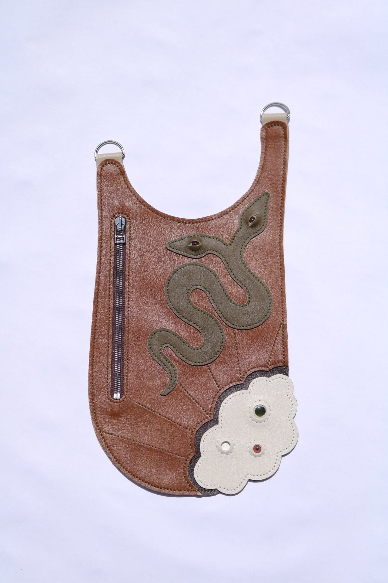 Snake bag brown-Av Grannan-APOC STORE