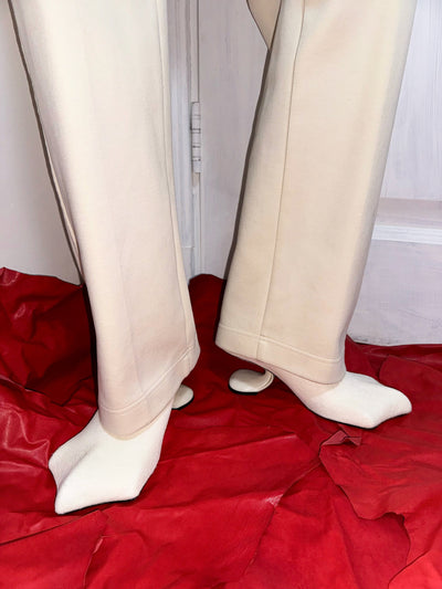 Drago Mules White Unshaved-BHIVE-APOC STORE