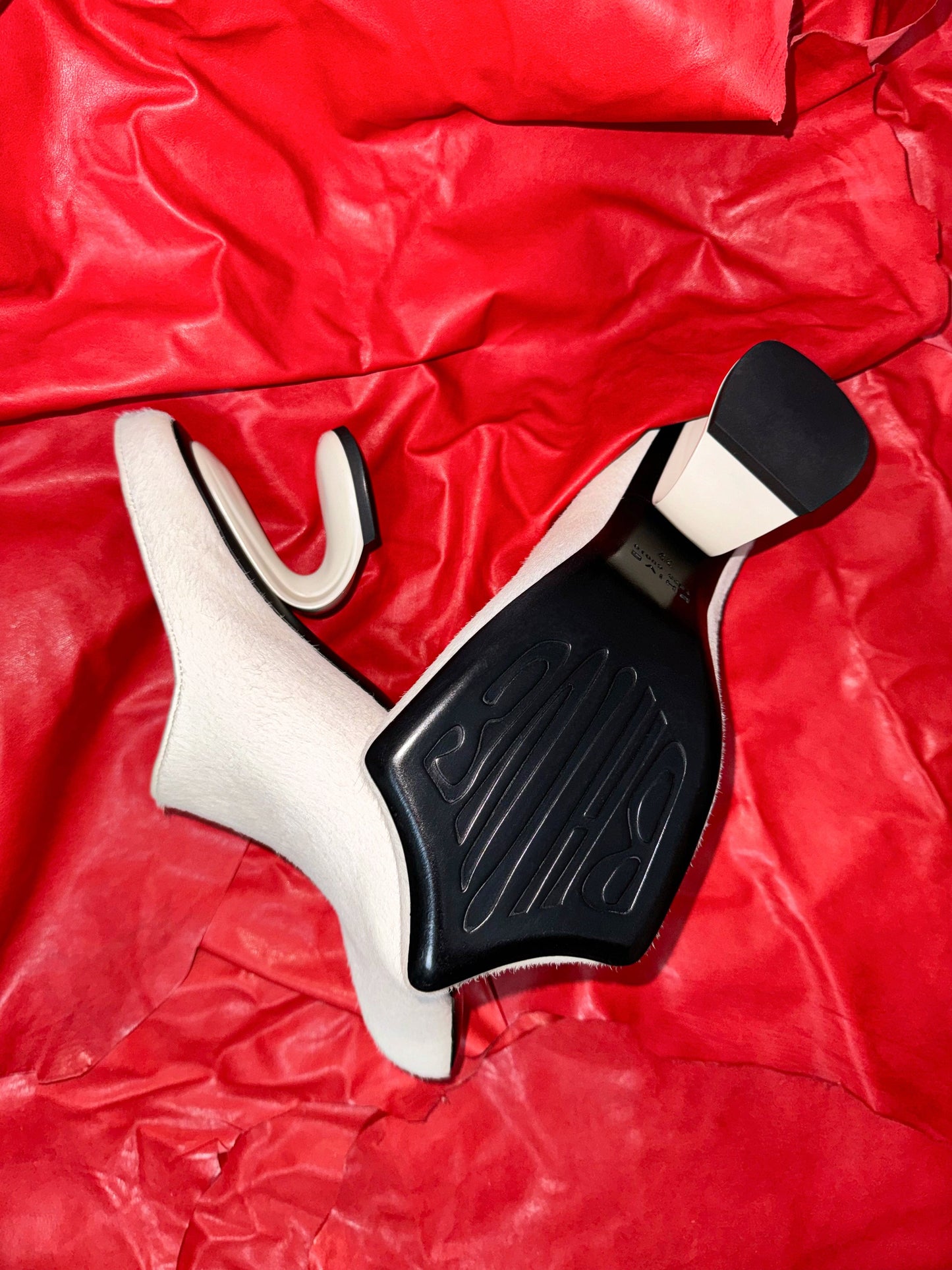 Drago Mules White Unshaved-BHIVE-APOC STORE