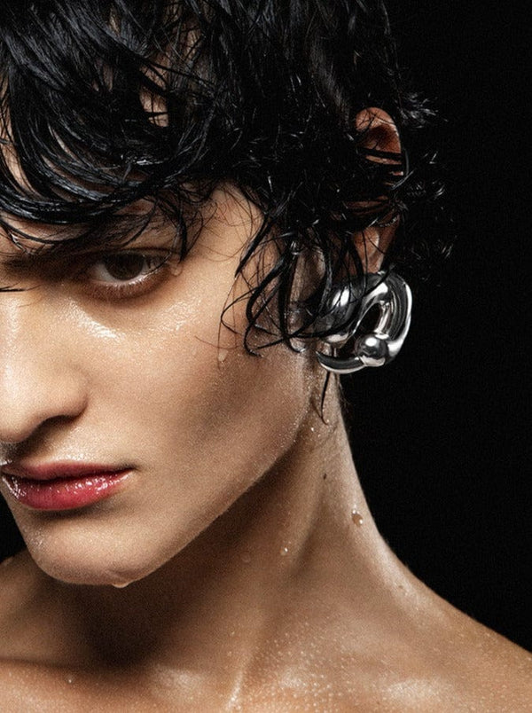 LARGE SERPENT HOOPS-Mōule Jewelry-APOC STORE