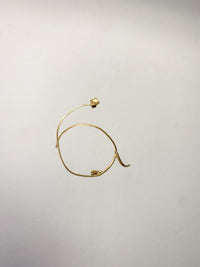 Single small gold glasses earring 2-Lou de Bètoly-APOC STORE