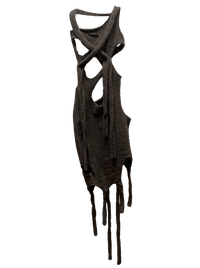 One-strap Melting Wool Dress-Jules Bramley-APOC STORE