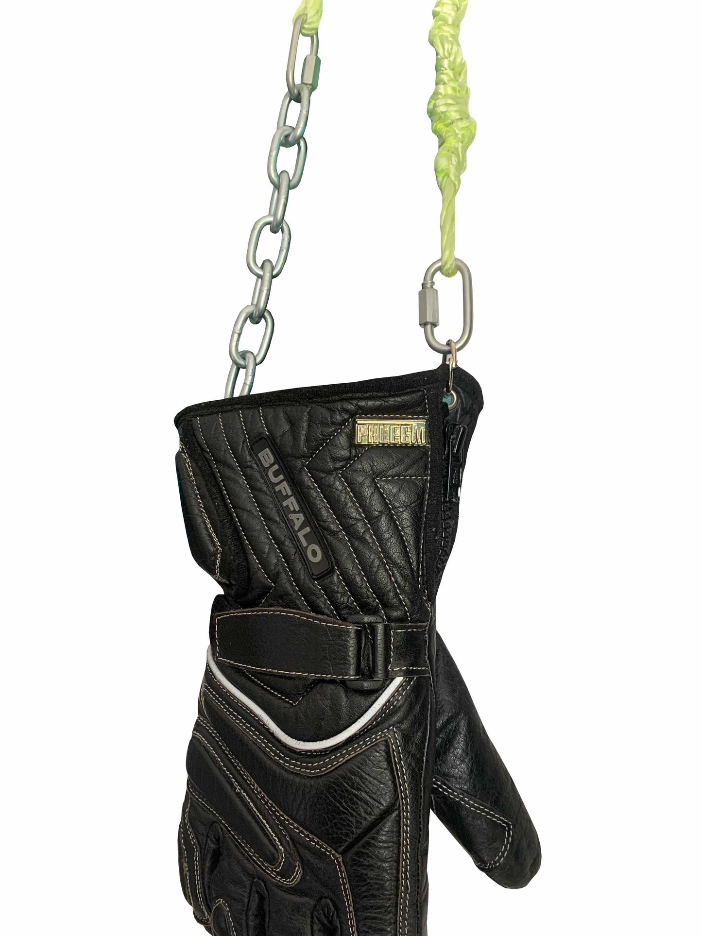 BIKER GLOVE NEON CHAIN HANDLE HAND BAG-phlegm-APOC STORE