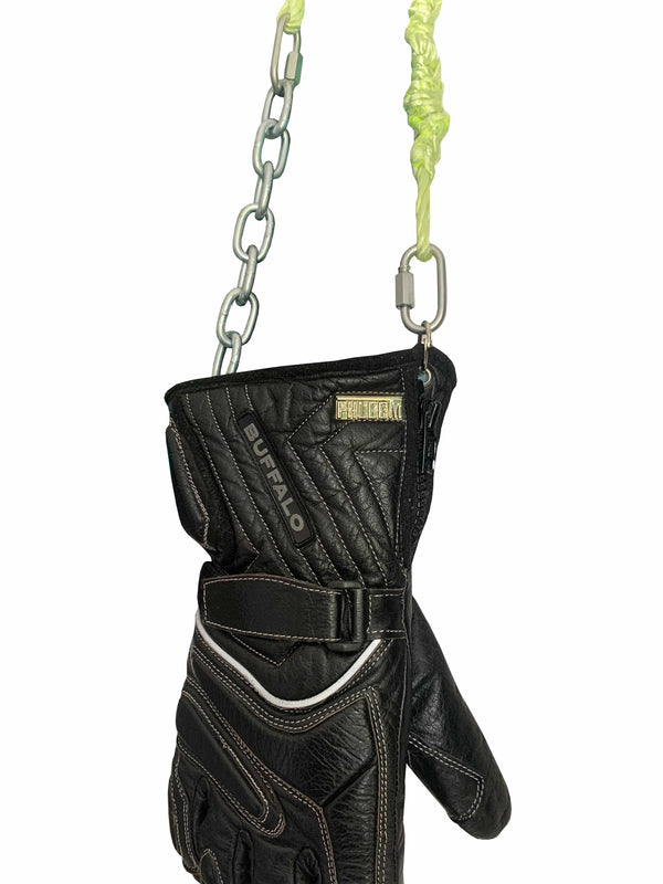 BIKER GLOVE NEON CHAIN HANDLE HAND BAG-phlegm-APOC STORE