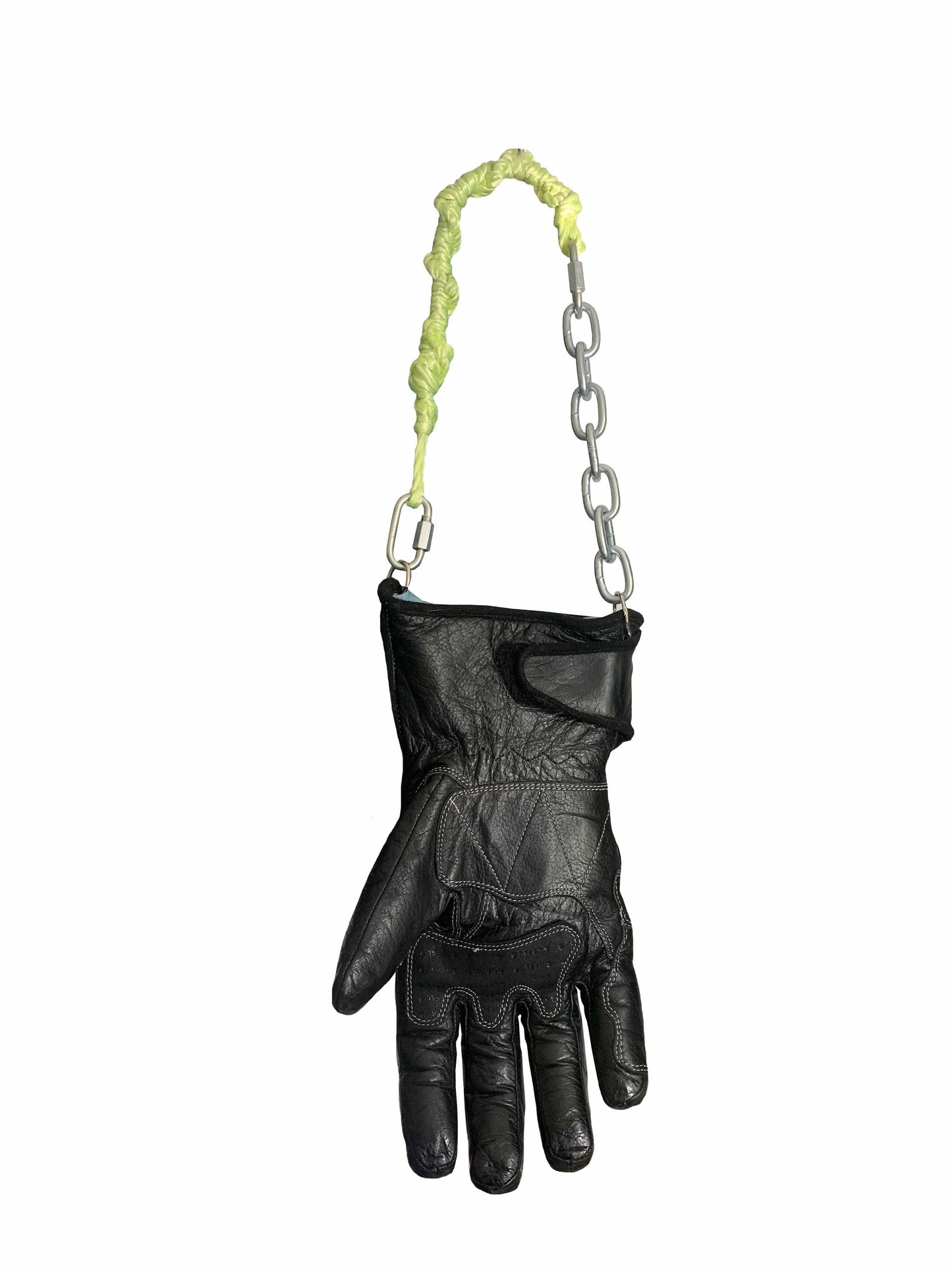 BIKER GLOVE NEON CHAIN HANDLE HAND BAG-phlegm-APOC STORE