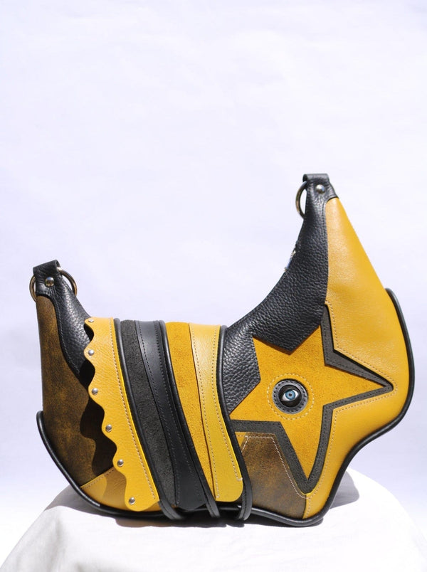 Star bag Black and Mustard Yellow-Av Grannan-APOC STORE