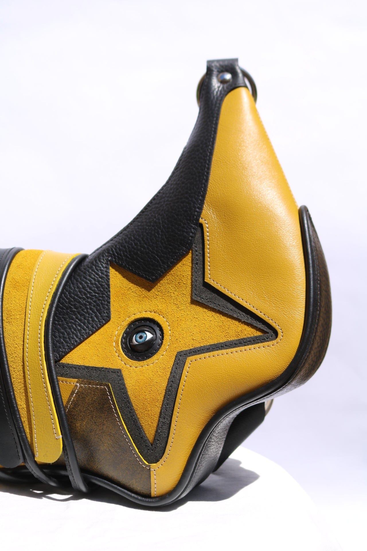 Star bag Black and Mustard Yellow-Av Grannan-APOC STORE