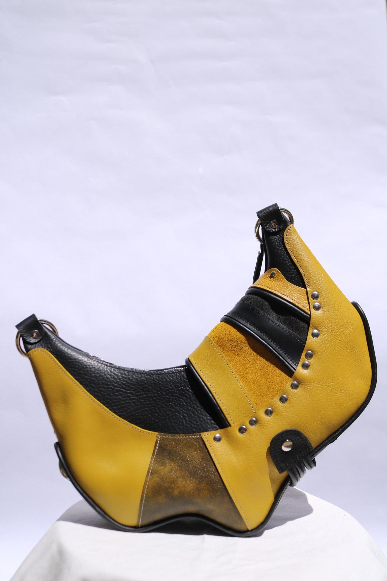 Star bag Black and Mustard Yellow-Av Grannan-APOC STORE