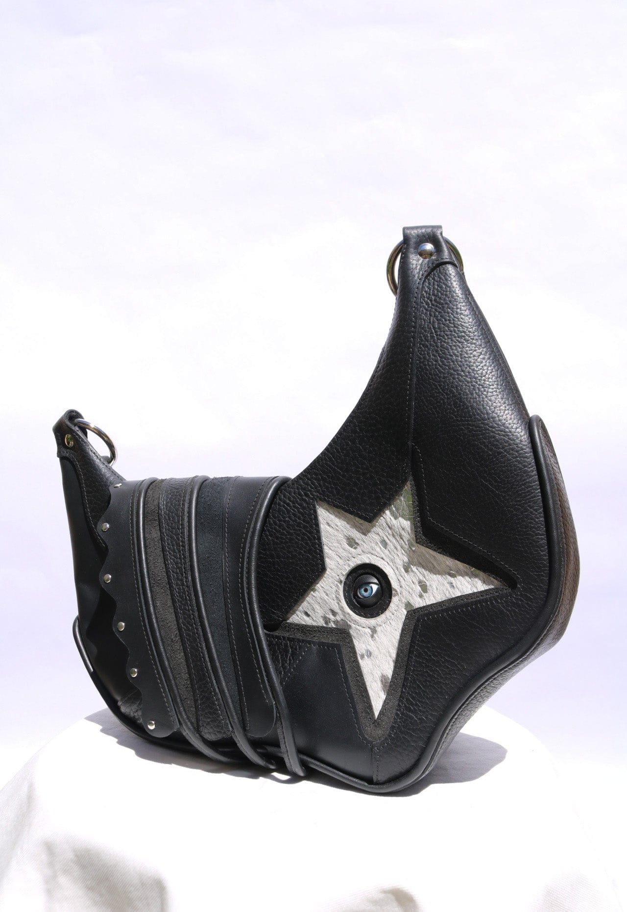 Star bag Black with Silver Star-Av Grannan-APOC STORE