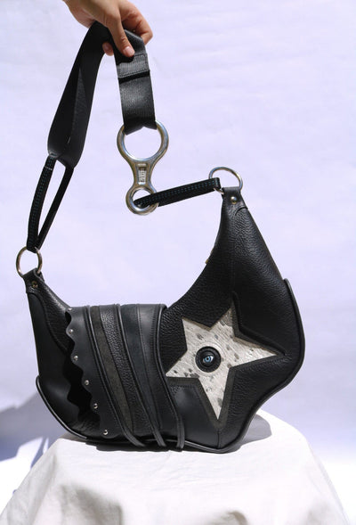 Star bag Black with Silver Star-Av Grannan-APOC STORE