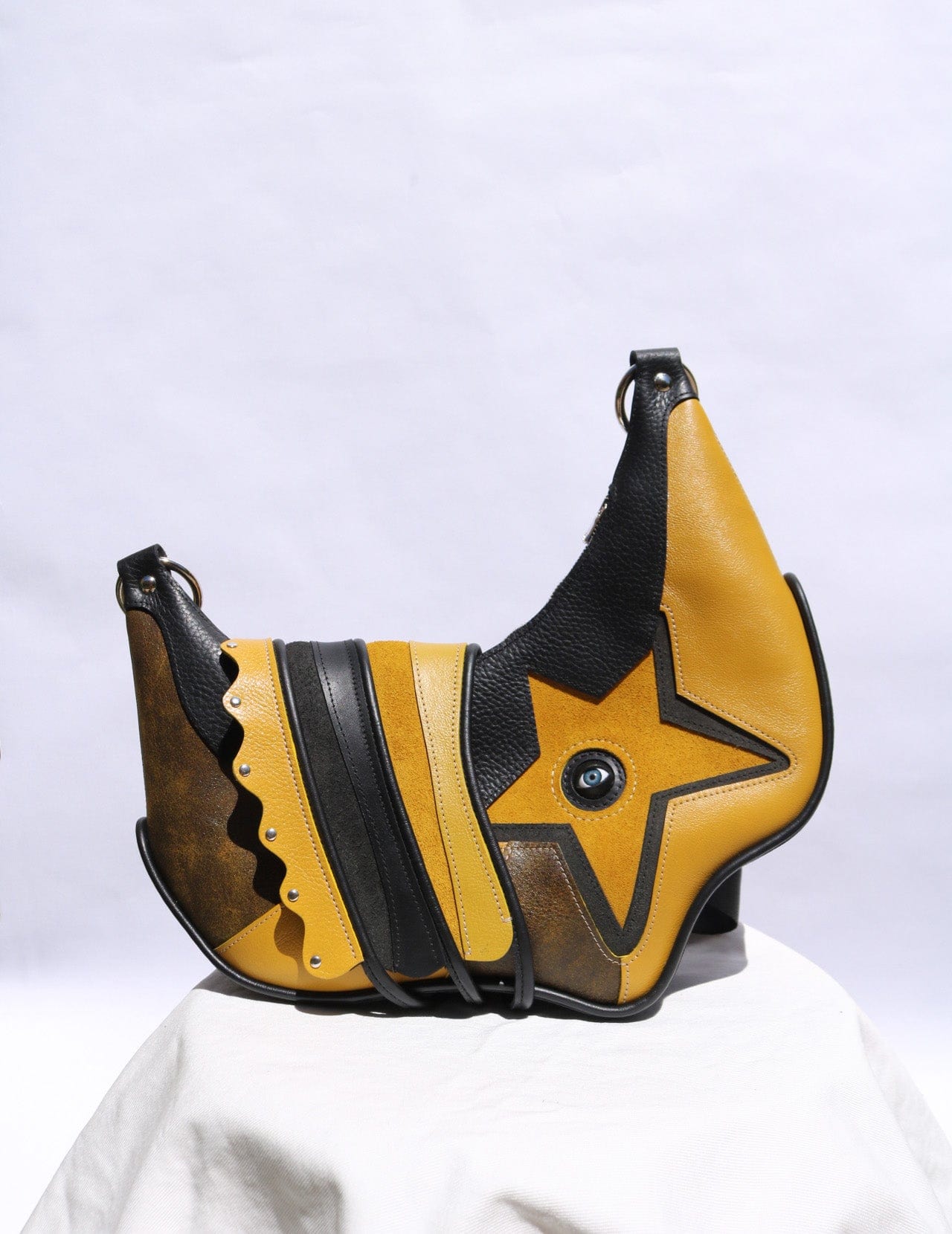 Star bag Black and Mustard Yellow-Av Grannan-APOC STORE
