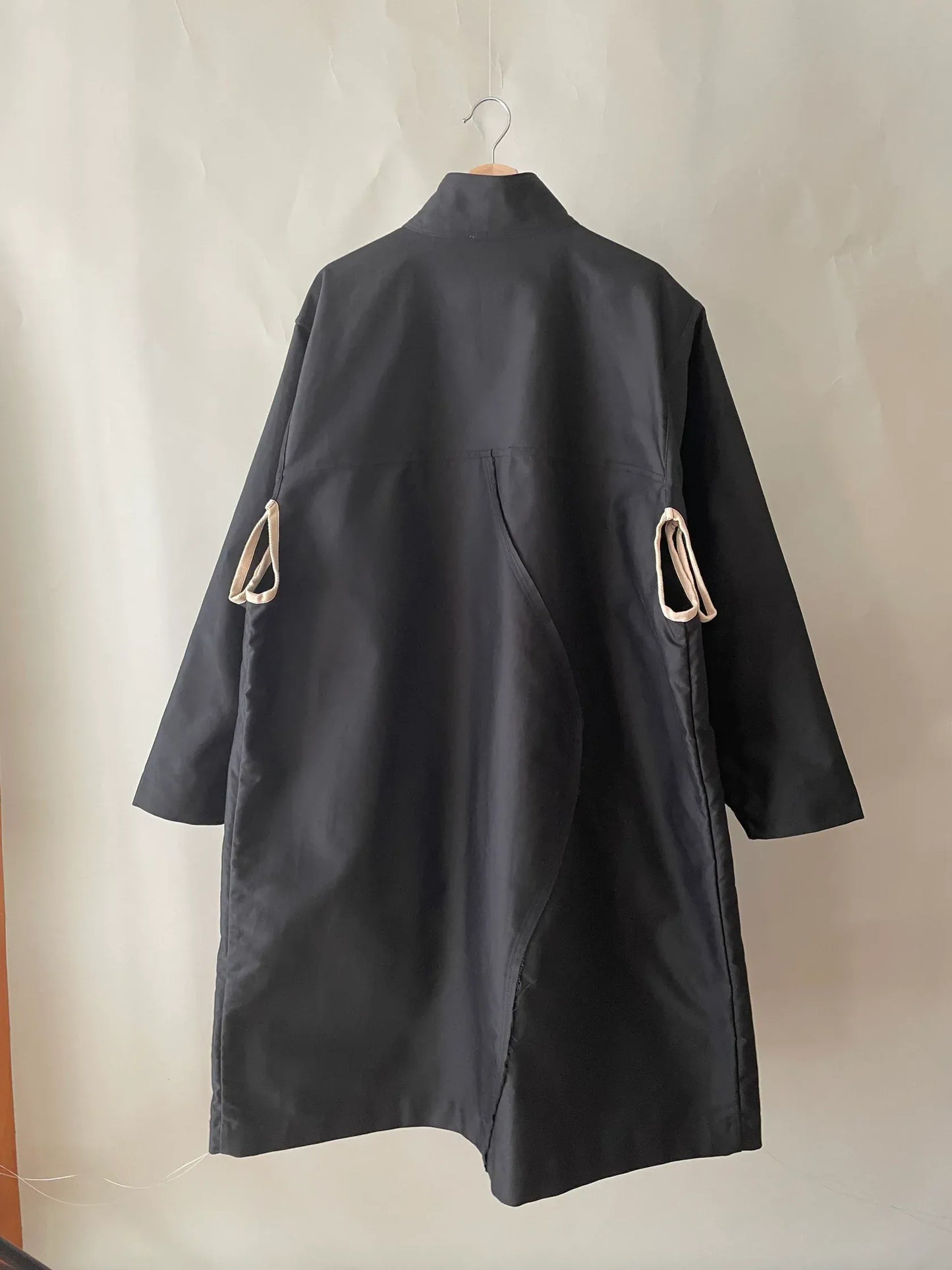003/3dimension Coat Black-Kei Kawai-APOC STORE