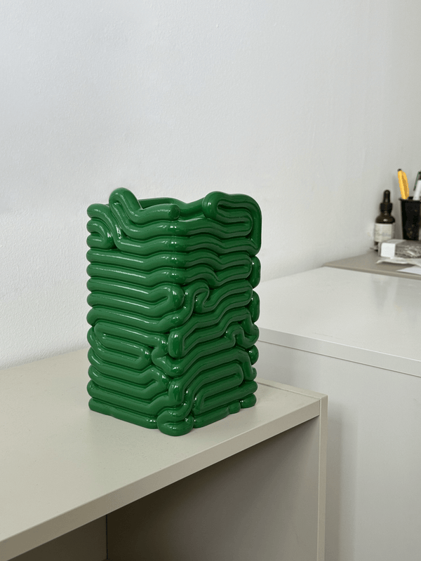 Noodle Vase Green-Gast Studio-APOC STORE