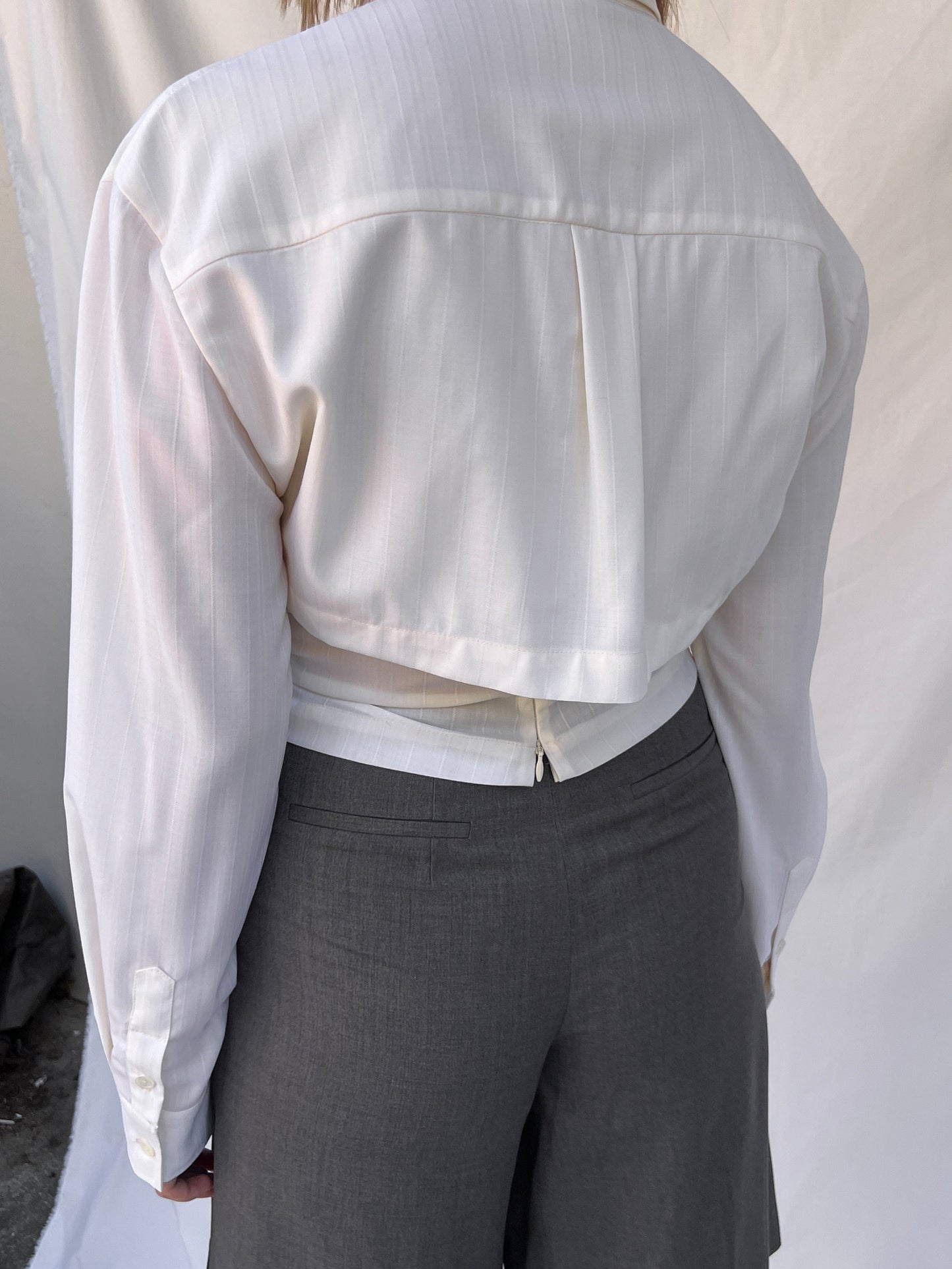 Wool Necktie Shirt-Julye Han-APOC STORE