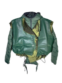 DISTRESSED GREEN JACKET-Puer Parasitus-APOC STORE