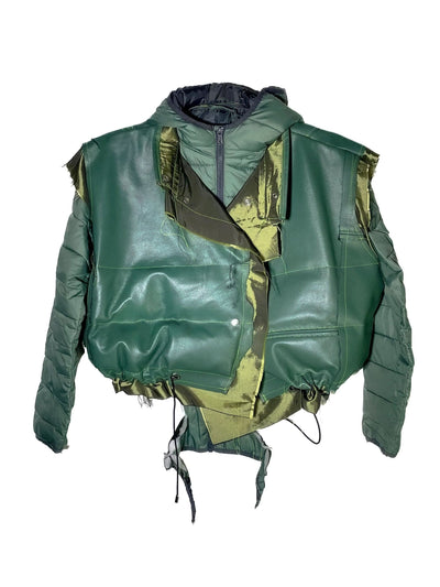 DISTRESSED GREEN JACKET-Puer Parasitus-APOC STORE