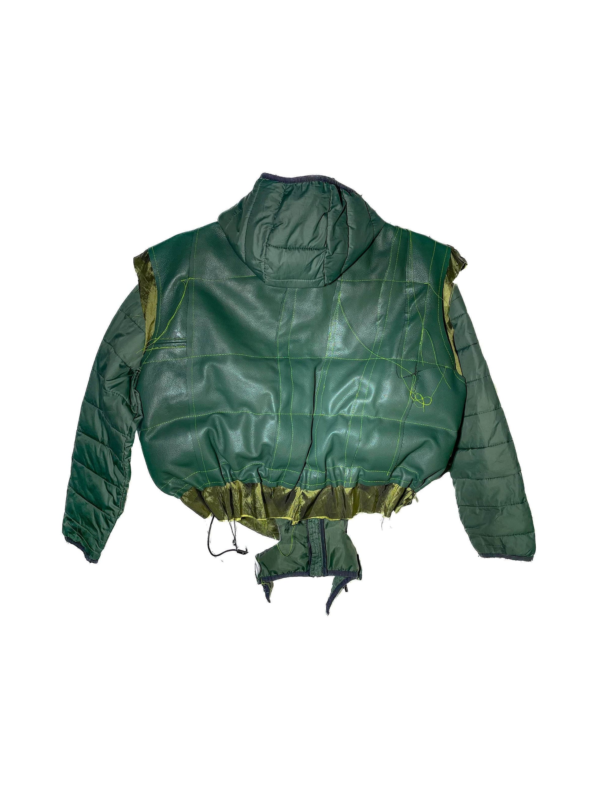 DISTRESSED GREEN JACKET-Puer Parasitus-APOC STORE
