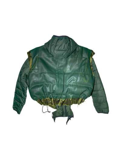 DISTRESSED GREEN JACKET-Puer Parasitus-APOC STORE