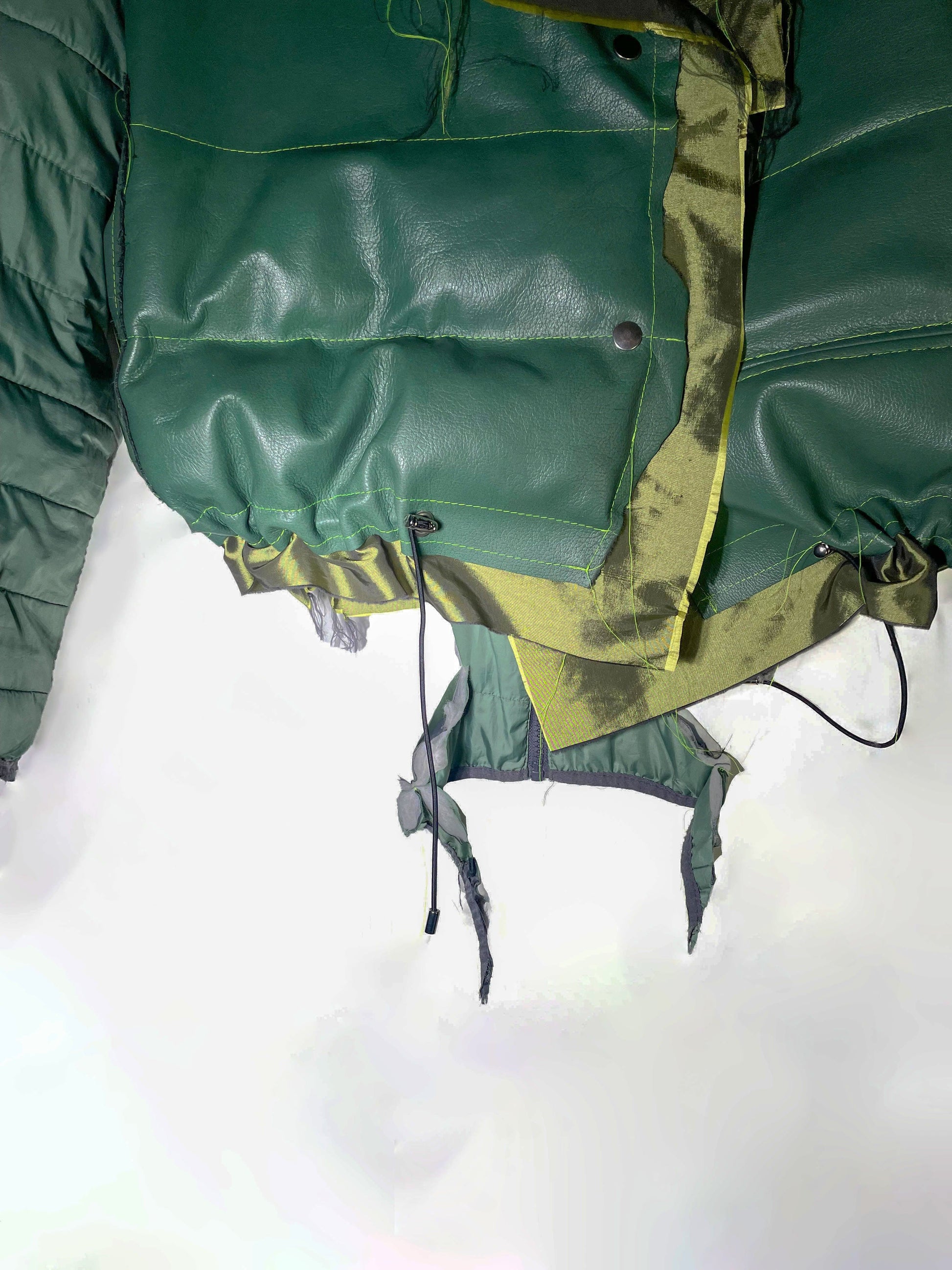 DISTRESSED GREEN JACKET-Puer Parasitus-APOC STORE