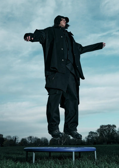 009PAKU SKIRT BLACK-Kei Kawai-APOC STORE