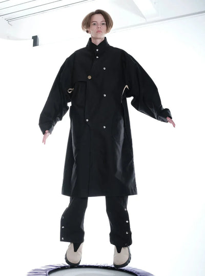 003/3dimension Coat Black-Kei Kawai-APOC STORE
