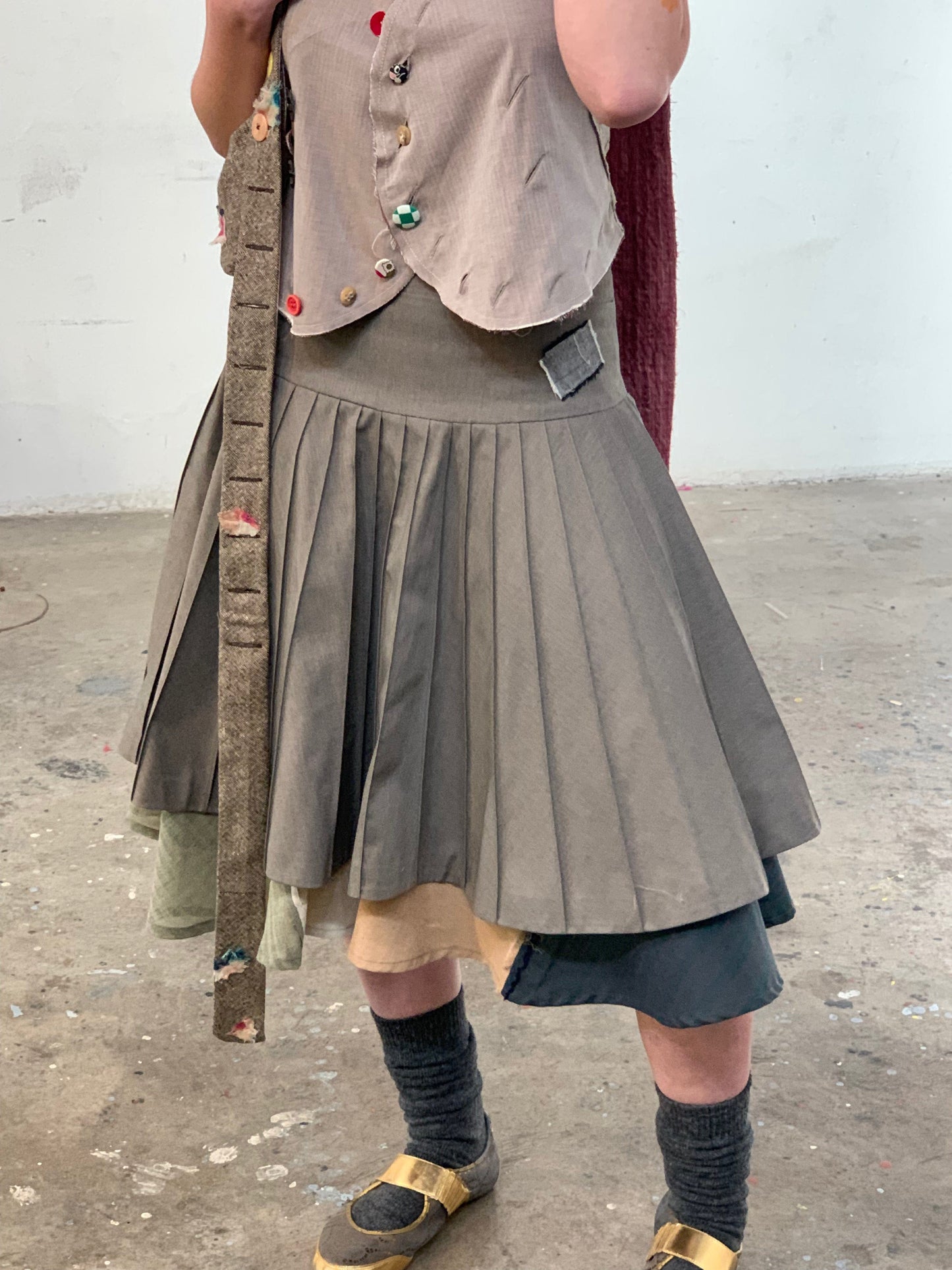 3D STRIPES SKIRT-GARBAGE CORE-APOC STORE