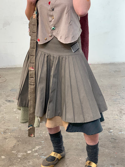 3D STRIPES SKIRT-GARBAGE CORE-APOC STORE