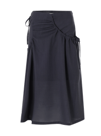 Land Skirt - Navy-Julye Han-APOC STORE