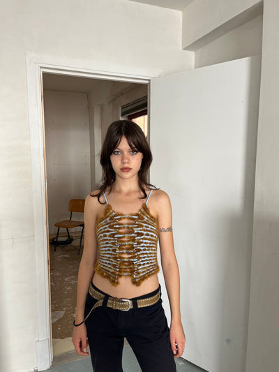 Reversible Caterpillar Top Burnt Orange-deparel-APOC STORE