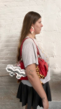 CORNER FLOWER KEYCHAIN SILVER-Fior di Latte-APOC STORE