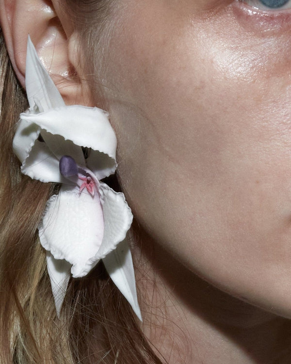 Ballerina Orchid Earrings-Baggira-APOC STORE