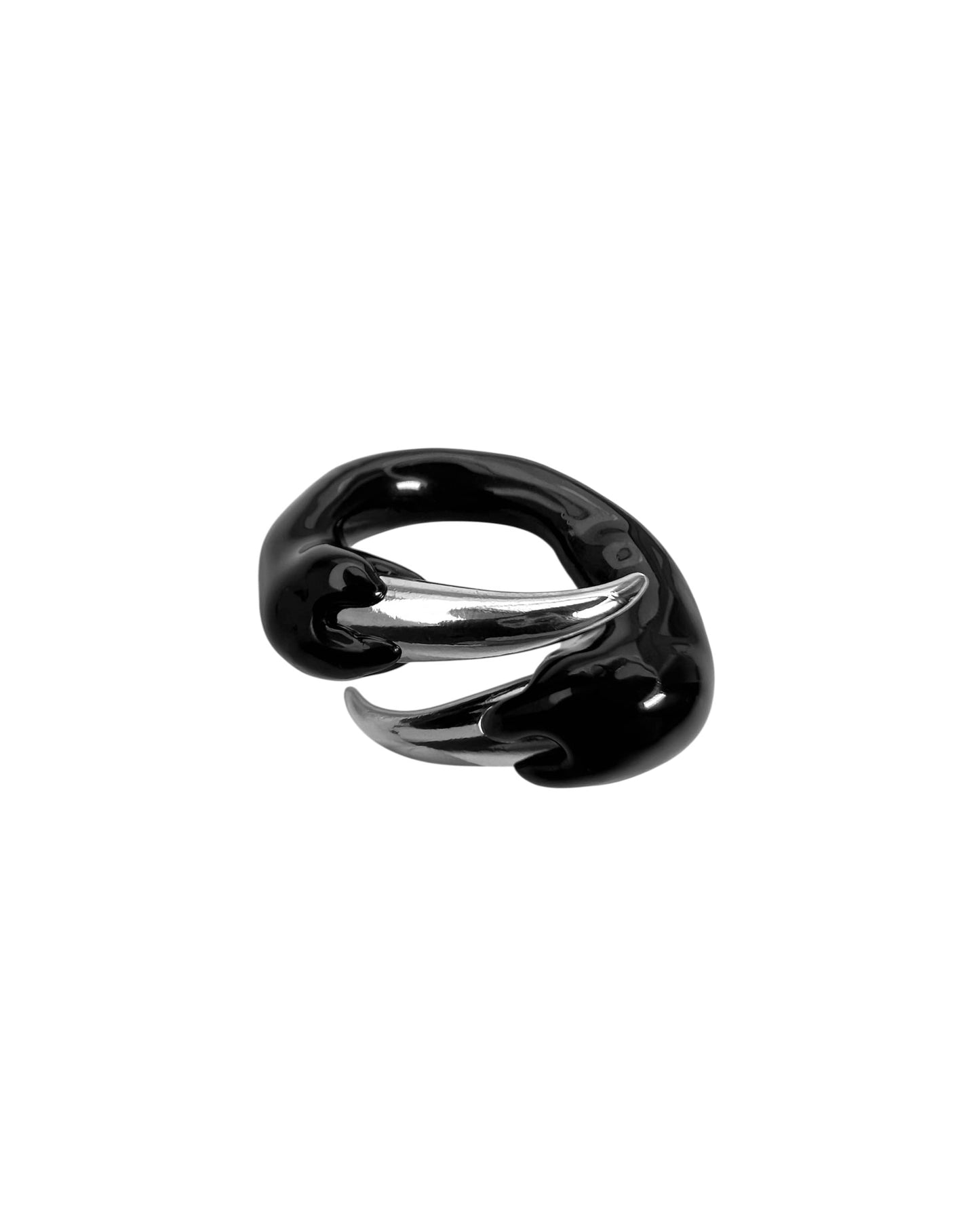 Black ring with spikes-CASPER DIY-APOC STORE