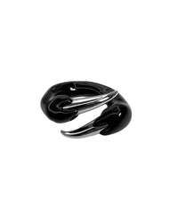 Black ring with spikes-CASPER DIY-APOC STORE