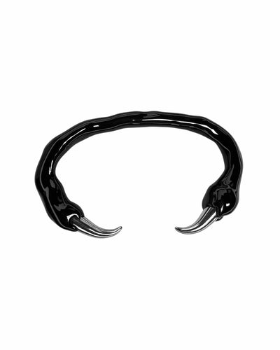 Black bracelet with spikes-CASPER DIY-APOC STORE