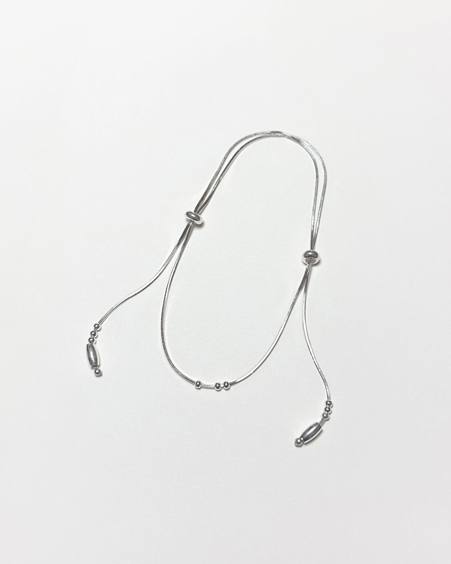 Silver scarf bracelet-Jaekim-APOC STORE
