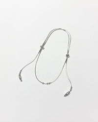 Silver scarf bracelet-Jaekim-APOC STORE