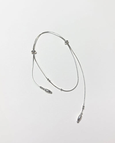 Silver scarf bracelet-Jaekim-APOC STORE
