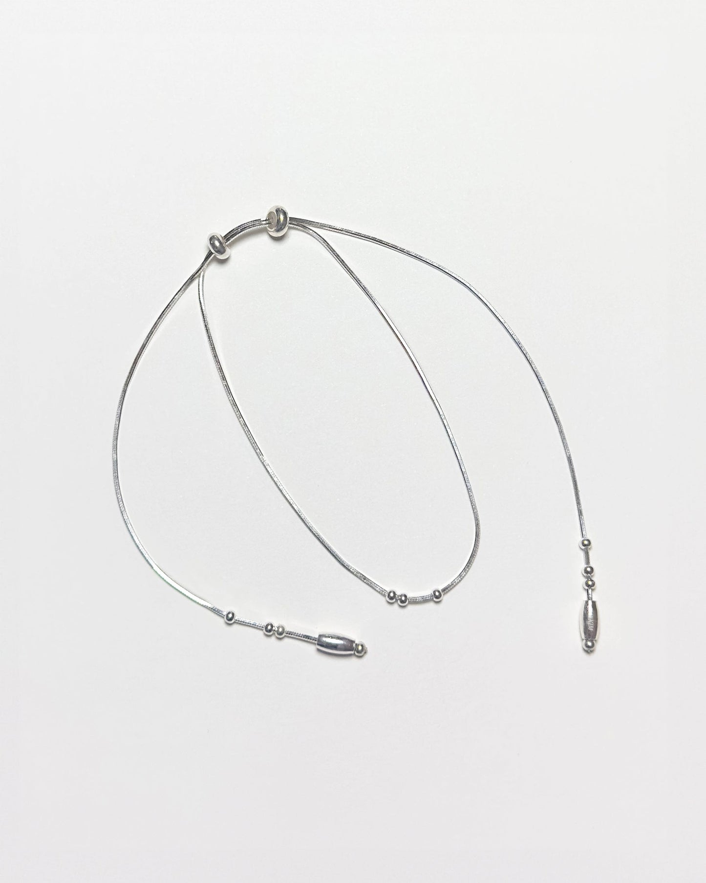 Silver scarf bracelet-Jaekim-APOC STORE