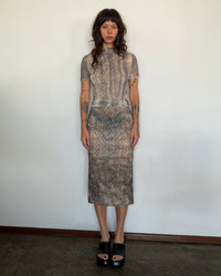 HANDPRINTED LACE KNIT JERSEY TOP-Raquel de Carvalho-APOC STORE