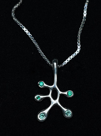 Green CZ stemcell pendant with Chain-NORAIZUXX-APOC STORE