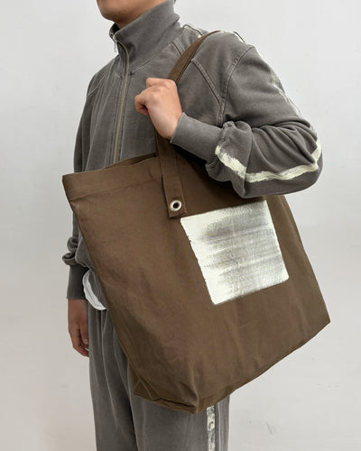 Painted Canvas Bag (Brown)-EGNARTS-APOC STORE
